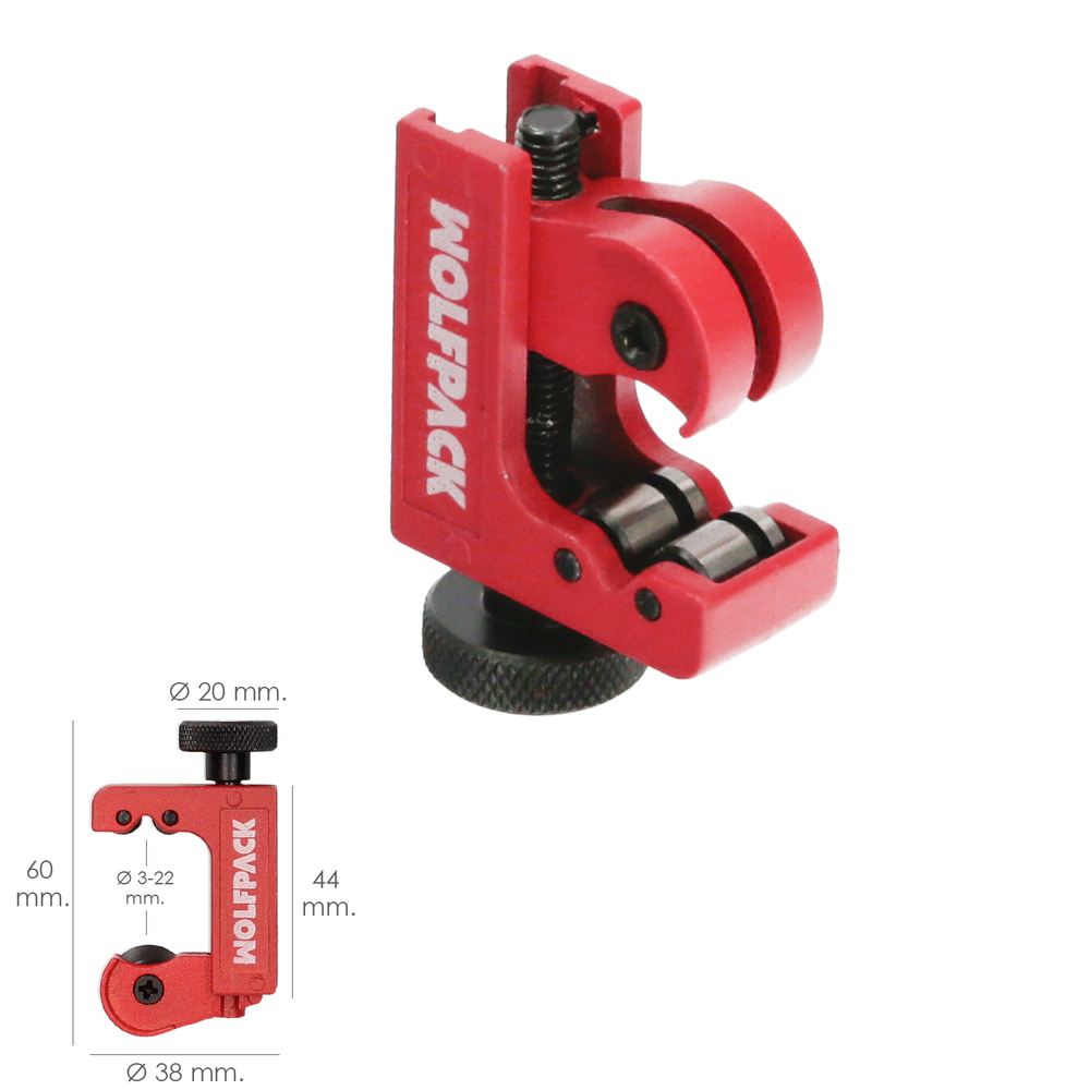 Corta tubos Mini Aluminio - Capacidd de corte: Ø 3 a 22 mm. 2